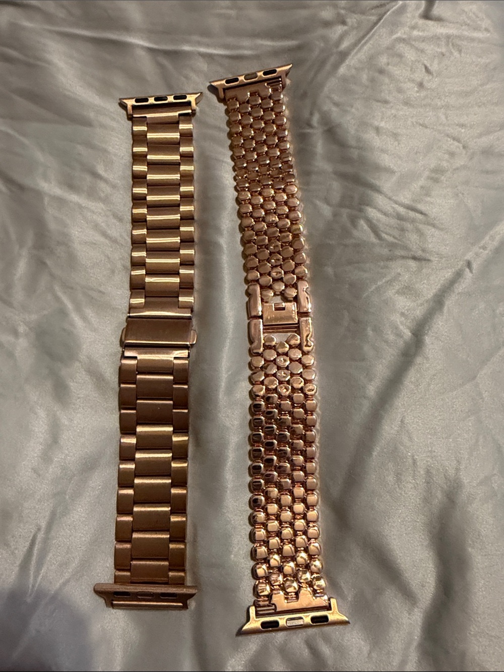 Rose Gold Metal Link Apple Watch Band - Compatible Women’s Accessories